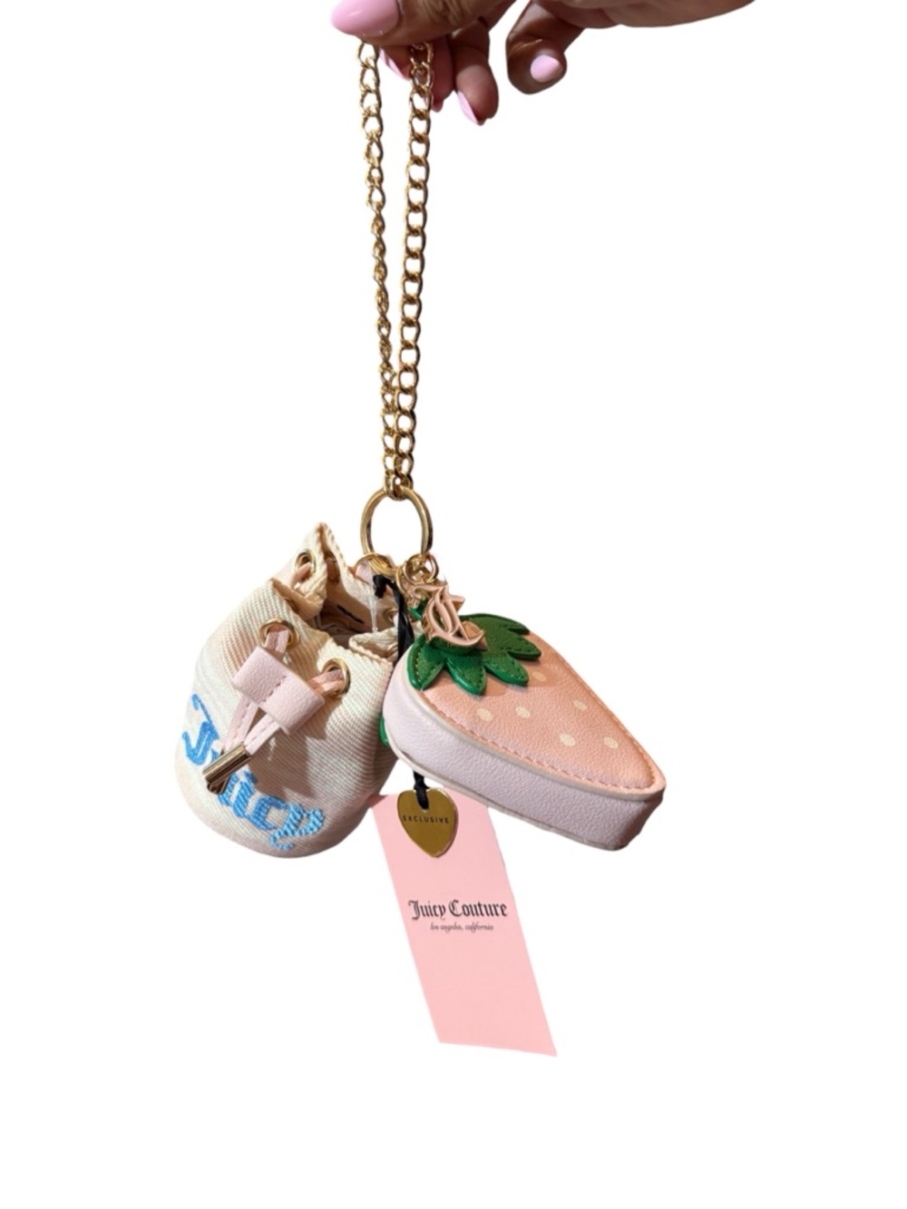 Juicy Couture Strawberry Festival Bag Charm Set, NWT - Picture 2 of 13